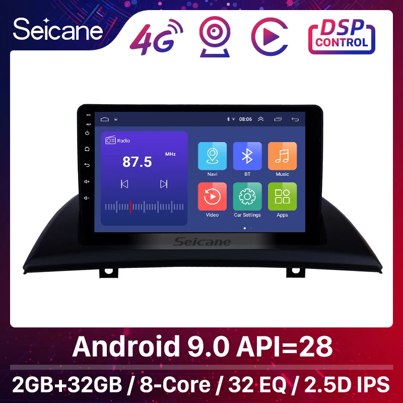 Seicane Android 9 1 2din автомобильный GPS навигатор головное устройство плеер для 2004 2005 2006