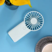 2x Handheld Mini Fan Silent Air Cooler Portable Desk Fans for Home-Blue & Pink 2x Handheld Mini Fan Silent Air Cooler Portable Desk Fans for Home-Blue & Pink