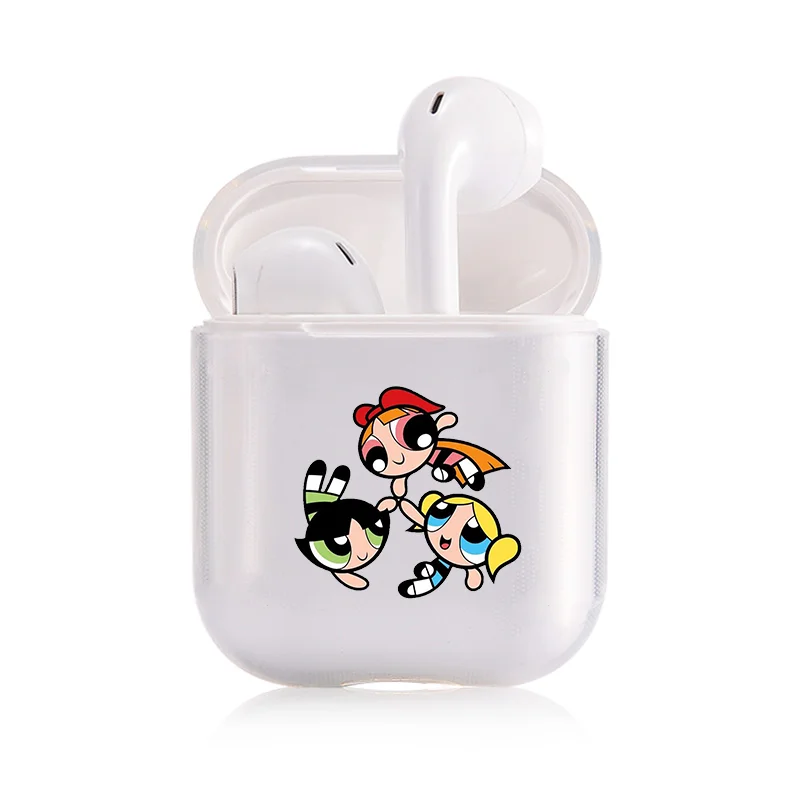 I301706 Чехлы для наушников для Apple Airpods 1/2, силиконовый защитный чехол, аксессуары, милый цветок, Powerpuff, полицейский шлем для девочек - Цвет: I301706