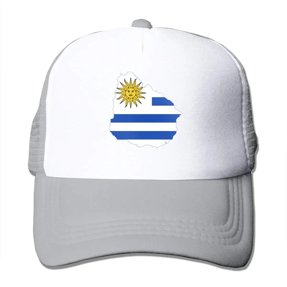Уругвай карта унисекс Регулируемый Snapback ремень Кепка-тракер в сетчатая шляпа от солнца сетки Бейсбол CapBlack