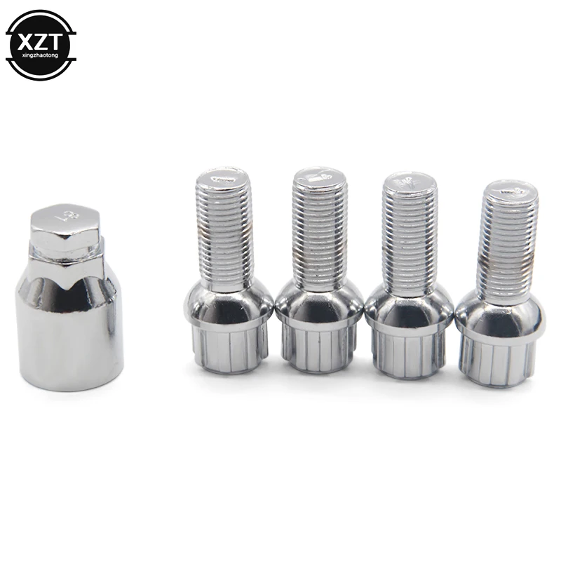 Car Steel Wheel Lock Bolts Audi Volkswagen Golf Passat M14 * 1.5