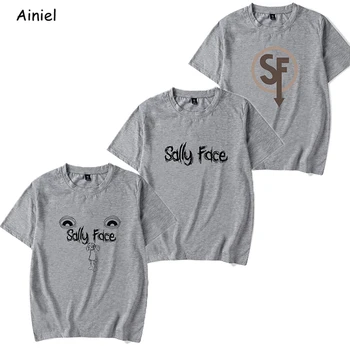 

Game Cosplay Costume Sally Face Shirt T-Shirts Cotton Polyester Larry Shirt Sallyface Summer Short Sleeve Tees Halloween Women
