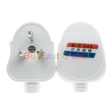 Китай(материк) Стандартный 3-контактный DIY Rewireable Мощность штекер AC100~ 250V 10A белый Цвет