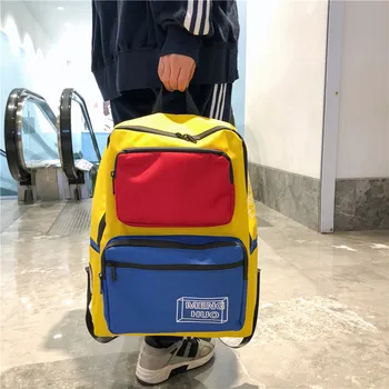 

JIULIN Book-Bag Travel-Backpack Sequins Packs Female Student Fashion Cartoon Designer