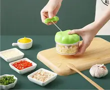 Multi-function Manual Garlic Press Garlic Grinding Chopper Food Vegetables Cutter Meat Grinders Kitchen Gadgets Garlic Artifact