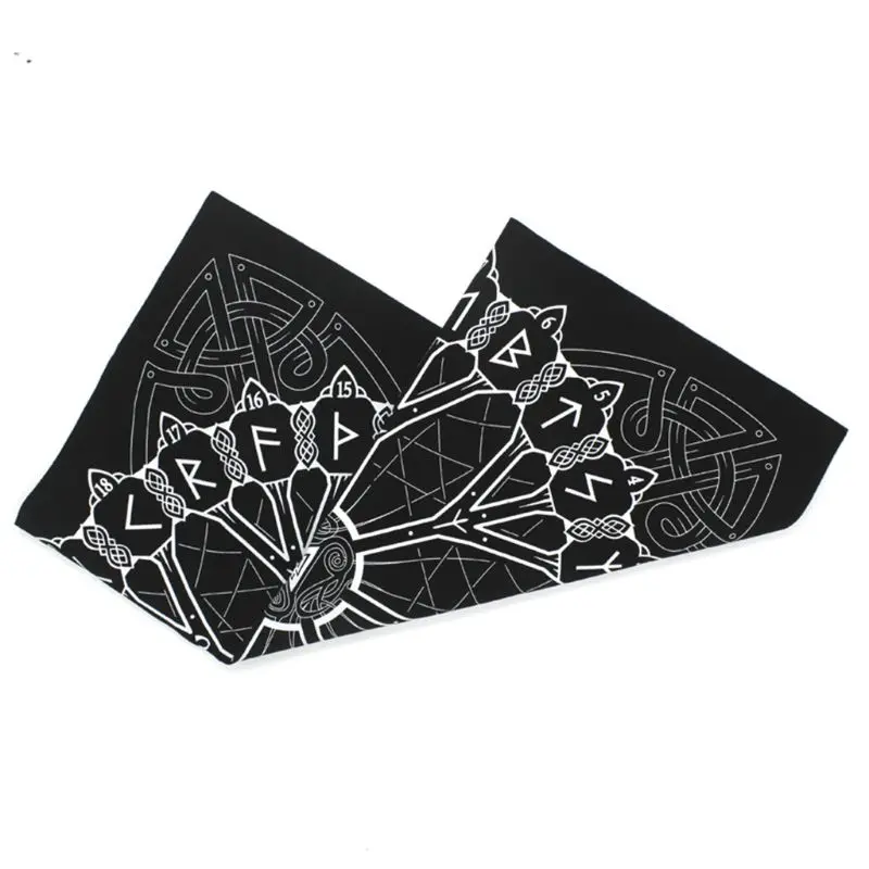 

Brand New and High Quality Nordic Simple Rune Origin Tree Tablecloth Divination Runic Game Flannel Table Cover