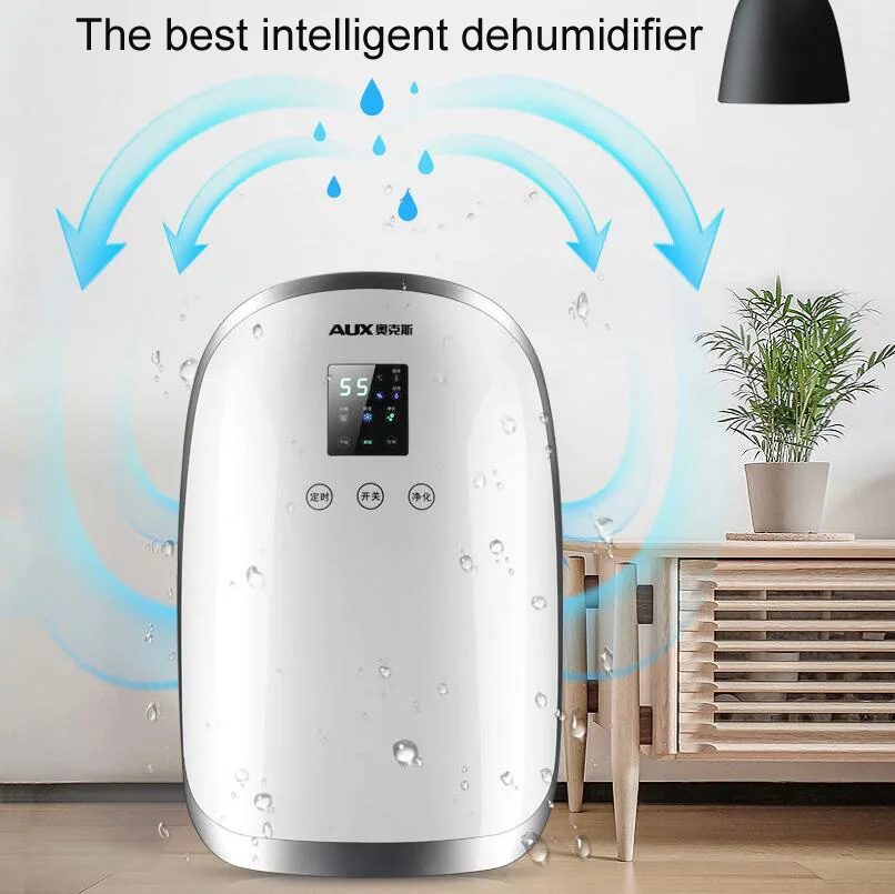 

Electric Dehumidifier LED Display Absorber Purifier Auto-OFF Dehumidifier Moisture Absorbing External Water Pipe