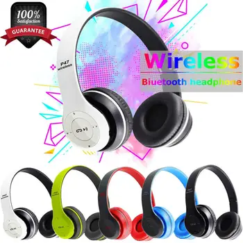

New Portable Wireless&Wired Headphones bluetooth Headset Active Noise Cancelling With Mic FM TFCard Earphone Hifi Sound Earpiece