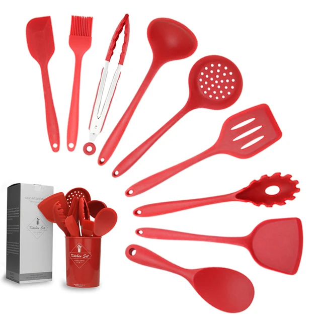 Wholesale Silicone Cooking Utensils Set Heat Resistant