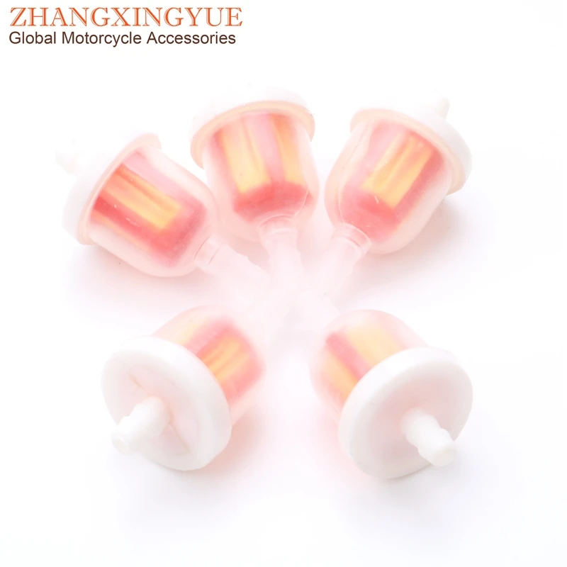 Filtro Carburante Universale Per Moto 50Cc 125Cc 150Cc Scooter Atv 5 Pezzi