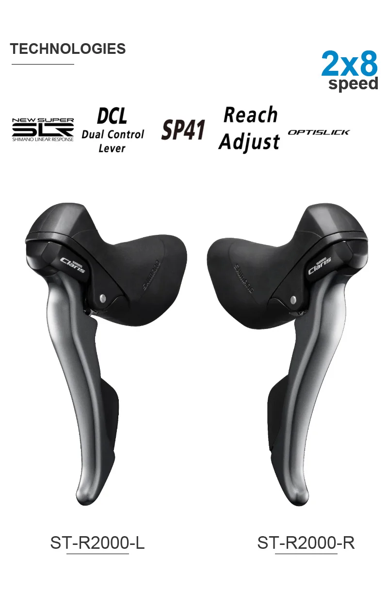 SHIMANO CLARIS R2000 2x8v Groupset (ön sipariş) - Duran Bisiklet