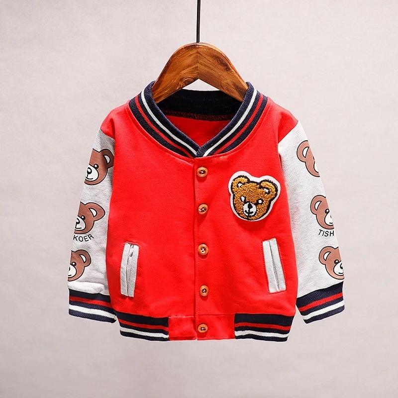 New Spring Autumn Baby Cartoon Clothes Children Boys Girls Fashion Print Jacket Kids Infant Sportswear Toddler Casual Clothing