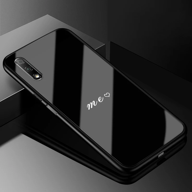 Для huawei Honor 9X Pro Чехол Honor 9X PC Пластиковый стеклянный чехол для телефона черный ТПУ бампер чехол для huawei Honor 9X X9 9 X Pro Чехол - Цвет: 33