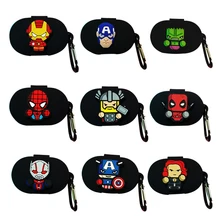 Черный чехол для наушников в стиле Marvel для Red mi Airdots чехол с крючком Милая защитная рамка с крючком для mi Airdots чехол для наушников