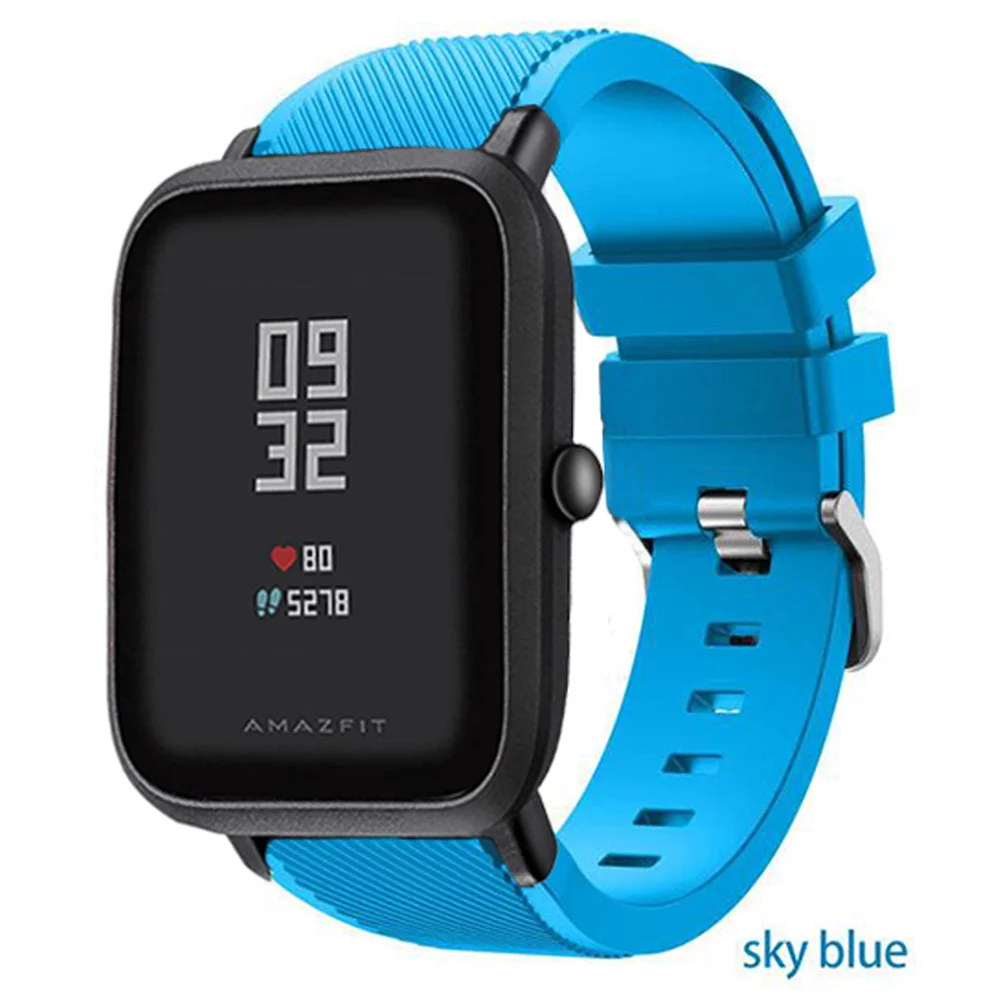 20mm 22 mm watch Strap for Amazfit GTS 2 2e mini Gtr 42mm strap Wearable Silicone Wrist Watch Band Bracelet correa amazfit bip | Наручные