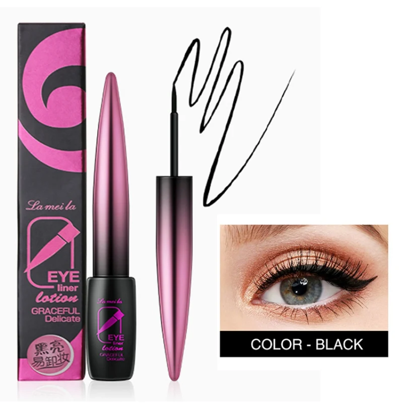 

Natural Professional Makeup Eyeliner Liquid Long Lasting Waterproof Quick Drying Black Liquid Liner Cosmetic Eyliner
