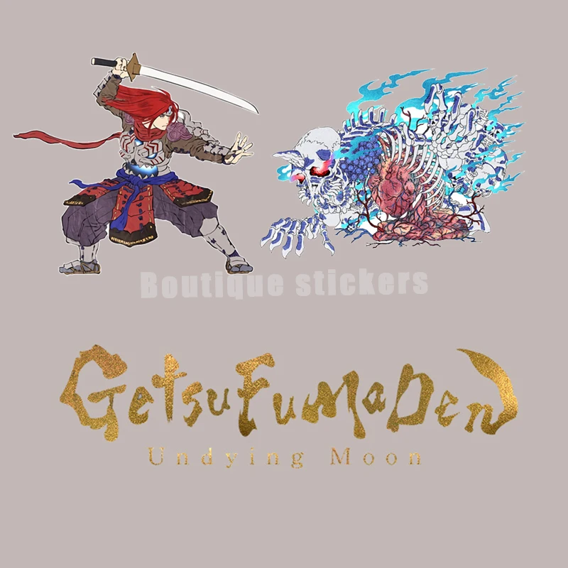 

Car Stickers on Both Sides of The Door Pattern Moonwind Demon Immortal Moon Game Stickers Ins Wind Reflective Stickers