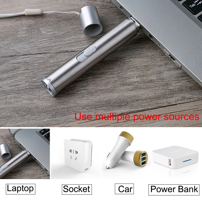 Мини лазерная указка с Usb перезаряжаемым фонариком Laserpen 3 в 1 красная лампа Pointeur Laser Cat Stick Лазерное перо-указка питания