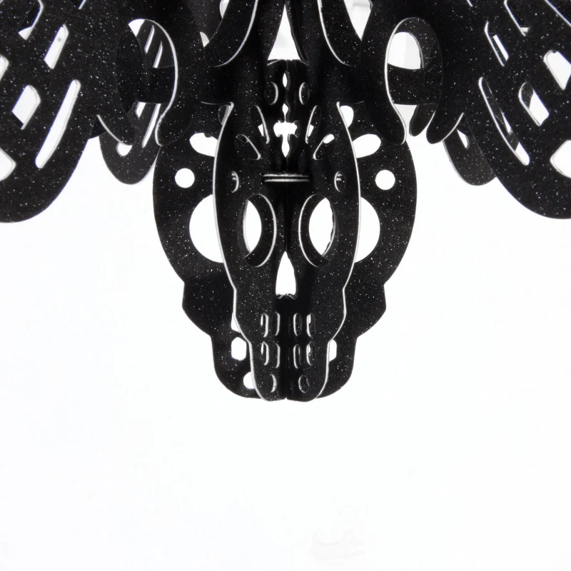 Хэллоуин подвесные украшения 3D Скелет люстра блестящая бумага украшения сезон праздничное украшение для вечеринок