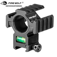 Огненный волк прицел горе 25,4 мм-30 мм кольцо с пузырьковый уровень подходит 21,2 мм рельс областей аксессуары кольцевой адаптер для объектива