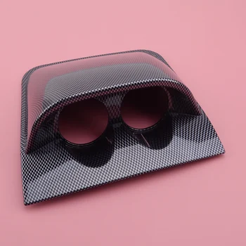 

ABS 2'' 52mm Carbon Fiber Style Dual Dash Gauge Meter Pod 2 Hole Mount Holder