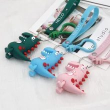 Милый маленький динозавр кулон-брелок для автомобиля креативный подарок брелок с игрушкой шнурок автомобиля Висячие украшения для мужчин и женщин