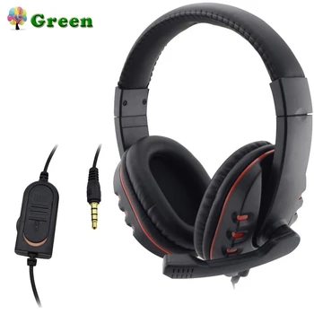

Headphones 3.5mm Wired Gaming Headset Earphones Music Microphone for PS4 Play Station 4 Game PC Headband Line Type Dynamic Piece
