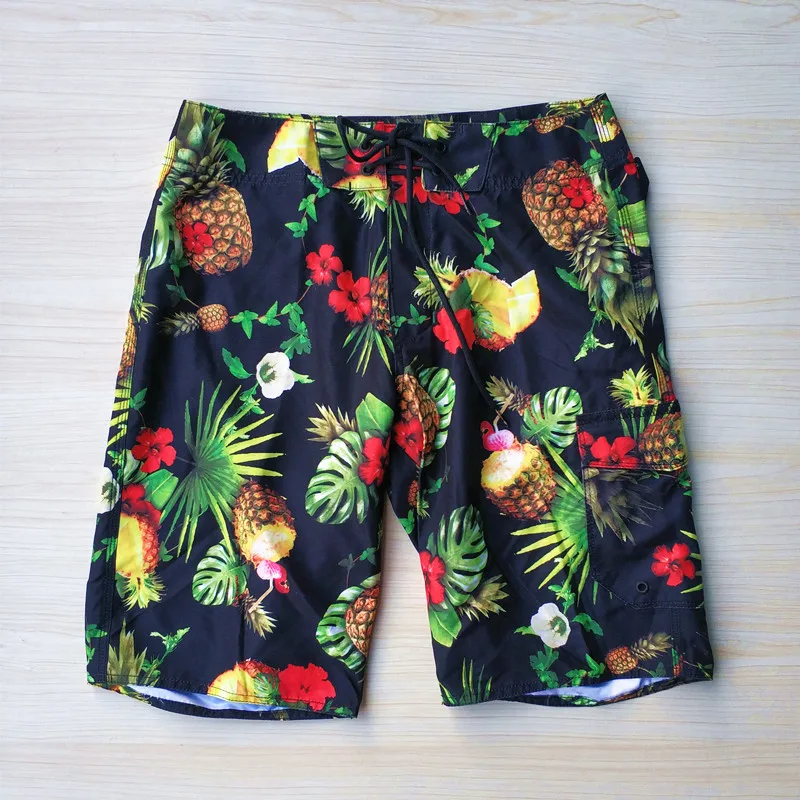 Men's Pineappple Print Boardshorts Size 29-38 Inch Men's Pineappple Print Boardshorts Size 29-38 Inch