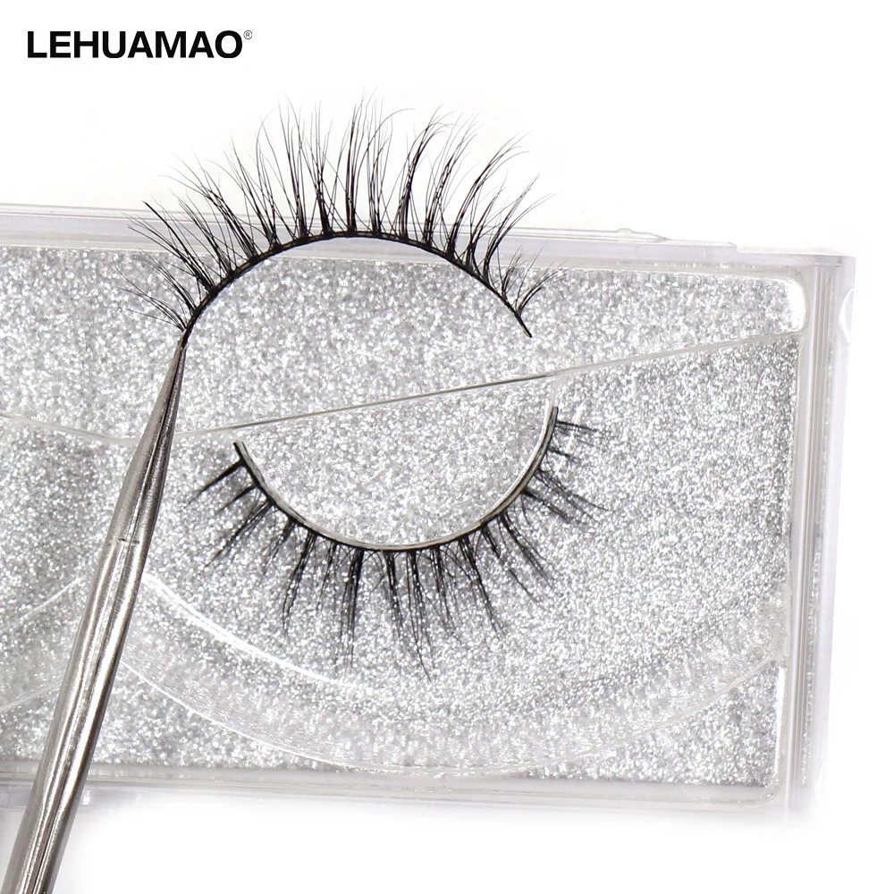 

LEHUAMAO Mink Eyelashes 100% Cruelty free Handmade 3D Mink Lashes Full Strip Lashes Soft False Eyelashes Makeup Lashes A18