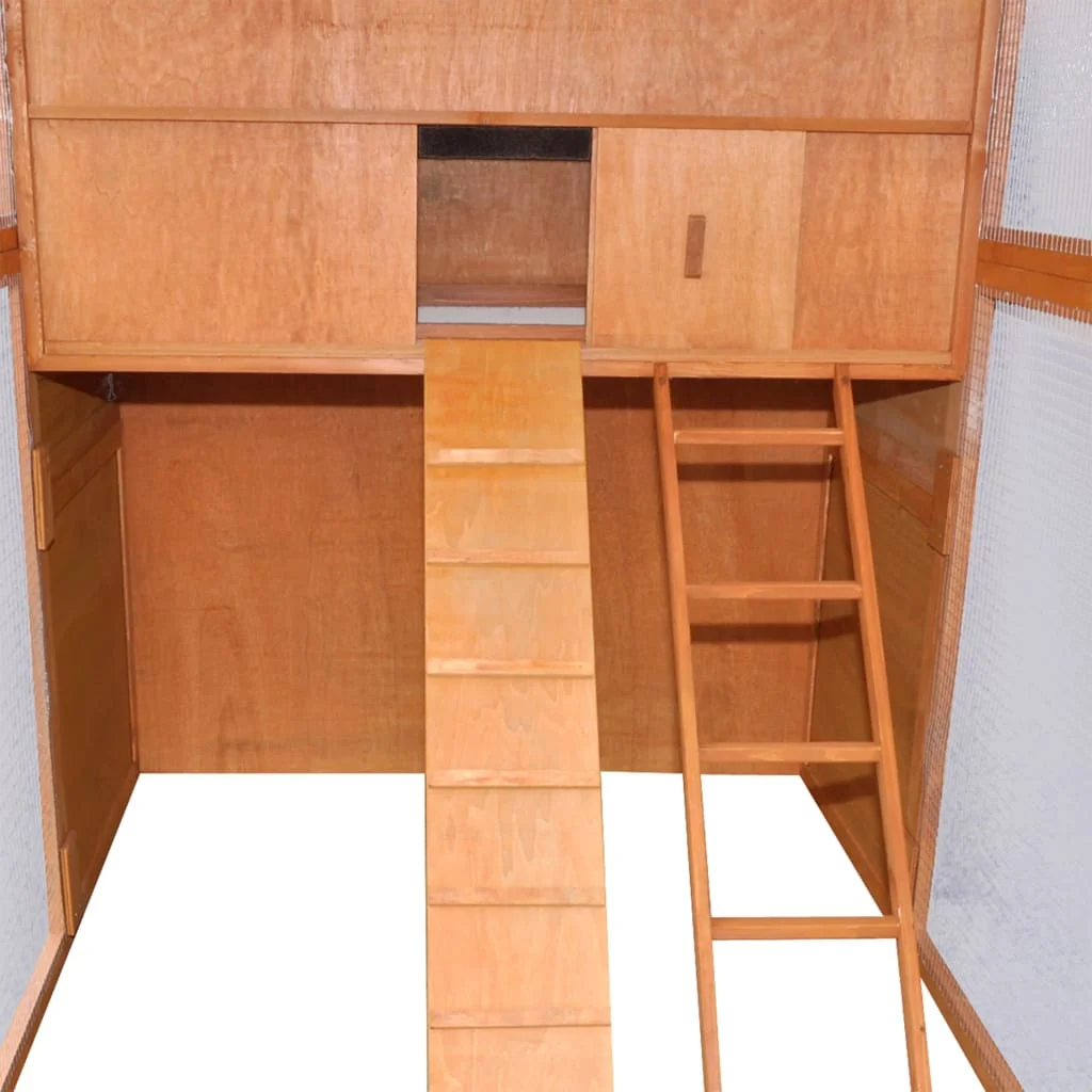 Курятник из дерева 116 &quotx 64 2&quot x 67 &quotкоричневый куриный Домик железной