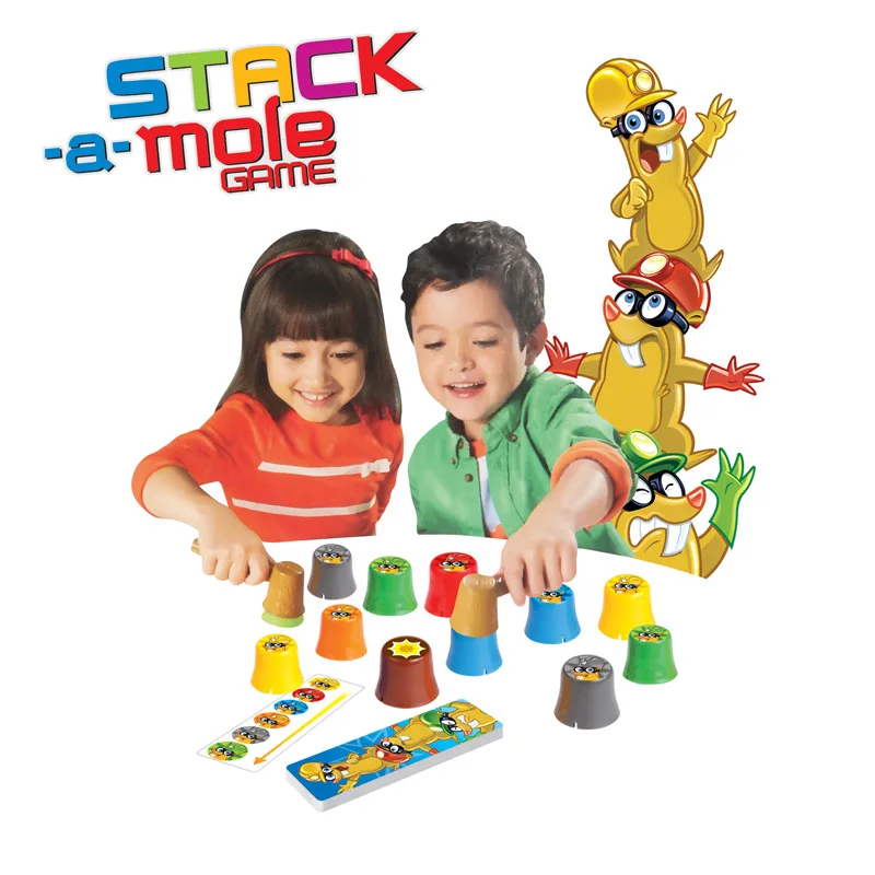 

Marmot Tabletop Game Playing Hamster Game with 2 A Hammer 12 PCs Cup Parent And Child Interactive Toy