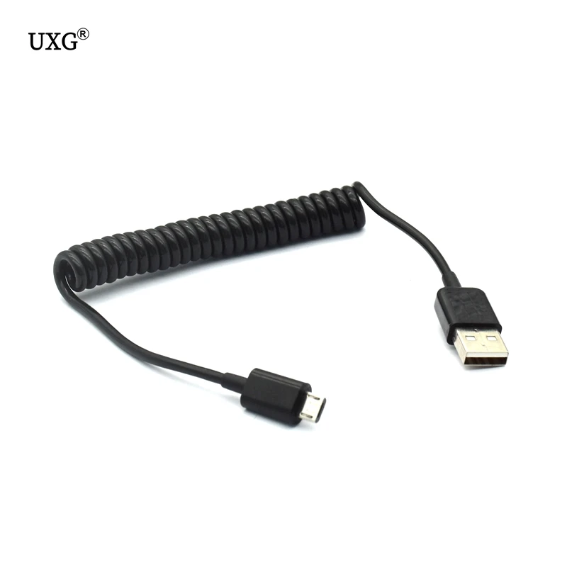 USB 2 0 на микро кабель для передачи данных Спиральный 5 контактный адаптер цифровой
