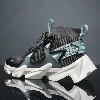 

Men Shoes Sneakers Men Breathable Air Mesh Sneakers Slip on Summer Non-leather Casual Lightweight Sock Shoes Men Sneakers