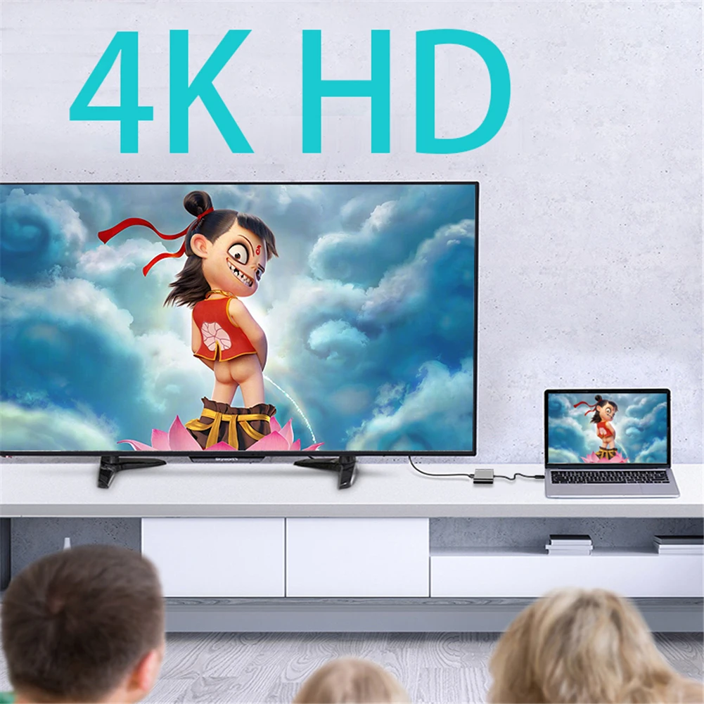 USB-C к HDMI 4K 30Hz VGA адаптер USB 3,1 type C USB-C к VGA HDMI преобразователи видеосигнала адаптер высокого качества