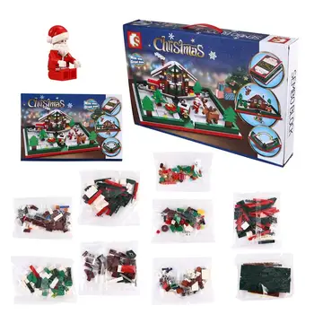 

1 Set Kids Educational Toys DIY Christmas Building Blocks Hand-Assembled Building Block Toys Splicing Toy 2020 Christmas Gift
