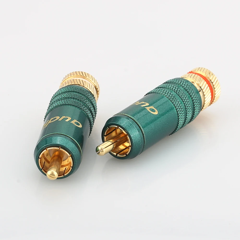 Audiocrast 4 шт. R003 24 К позолоченный RCA разъем HIFI RCA штекер 9 мм аудио кабель Разъем