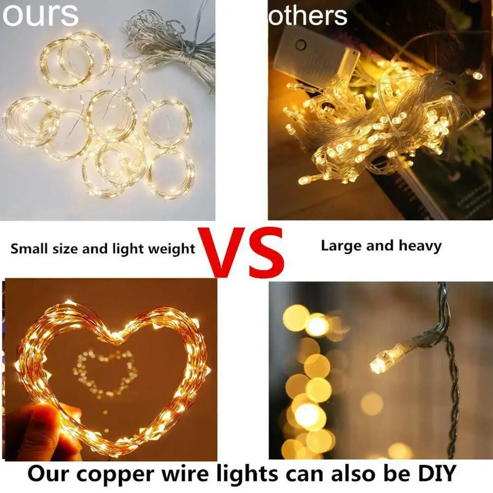 AAA battery LED Starry String Lights with 13key RF remote