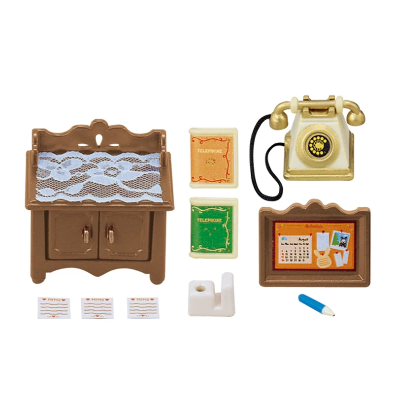 Sylvanian Families Dollhouse Playset Classic Telephone Set Furniture Accessories Gift Girl Toy New in Box 29358 4