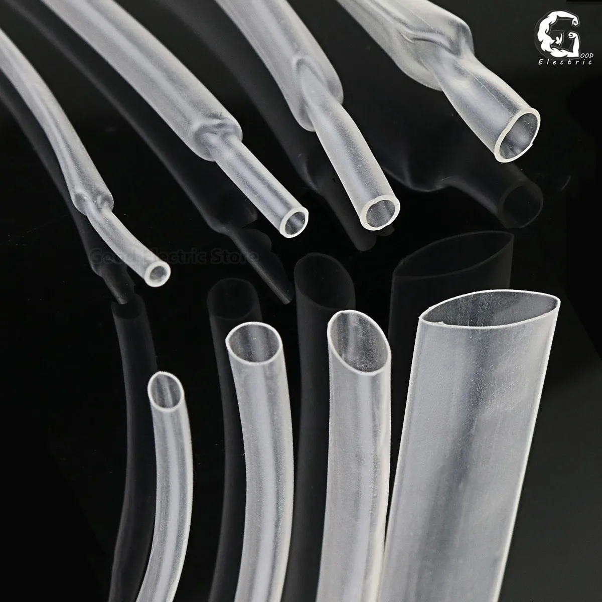1mm 1.5mm 2mm 2.5mm 3mm 3.5mm 4mm 5mm 6mm 8mm trasparente trasparente  termorestringente tubo termorestringente guaina kit di avvolgimento -  AliExpress
