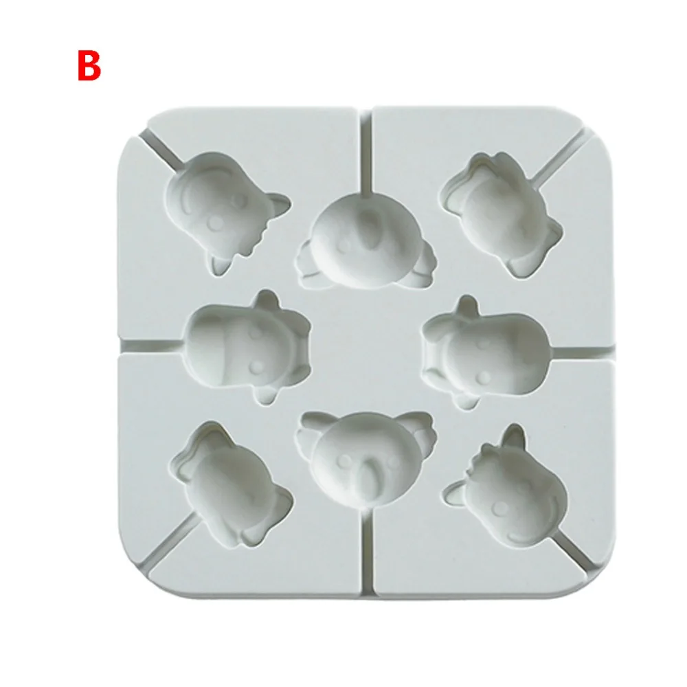 Christmas sugar mold fruit elephant love baking chocolate mold lollipop mold silicone fondant mold chocolate candy craft 30S18 (13)