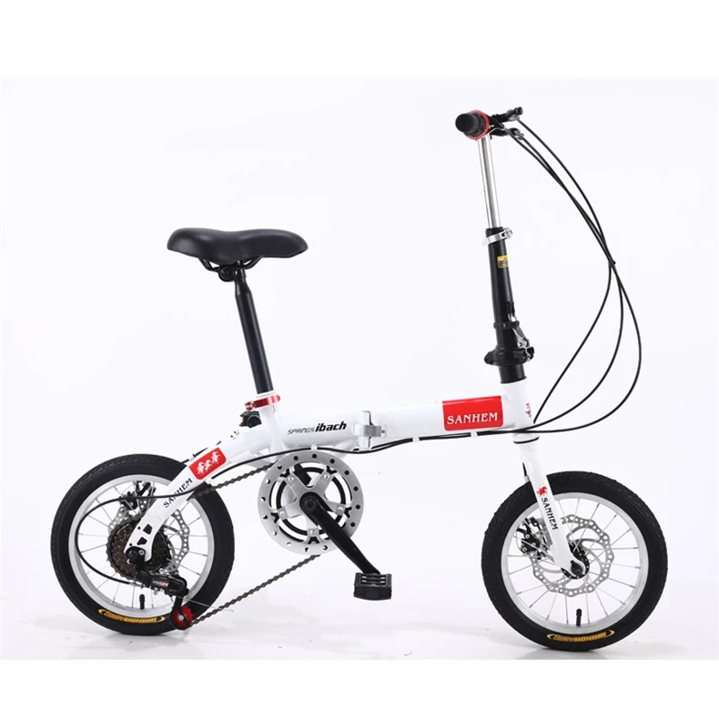 16 inch men and women portable folding bicycle adult children students variable speed disc brake bicycle