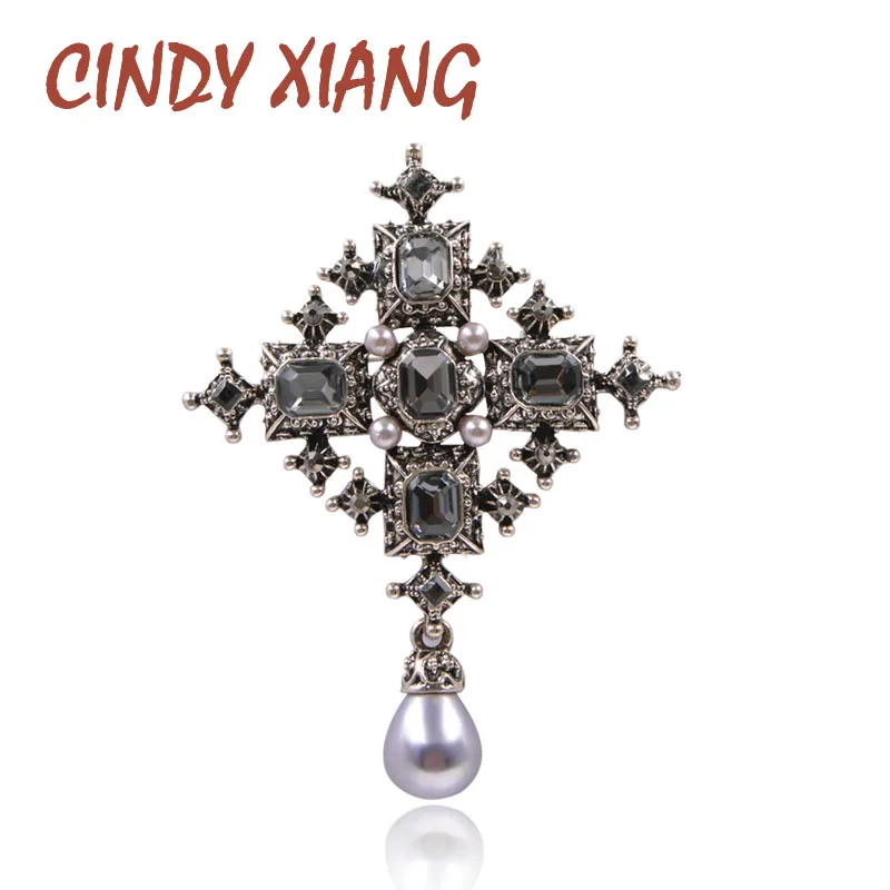 CINDY XIANG Новые Броши с кристаллами унисекс для женщин и мужчин Модные Винтажные