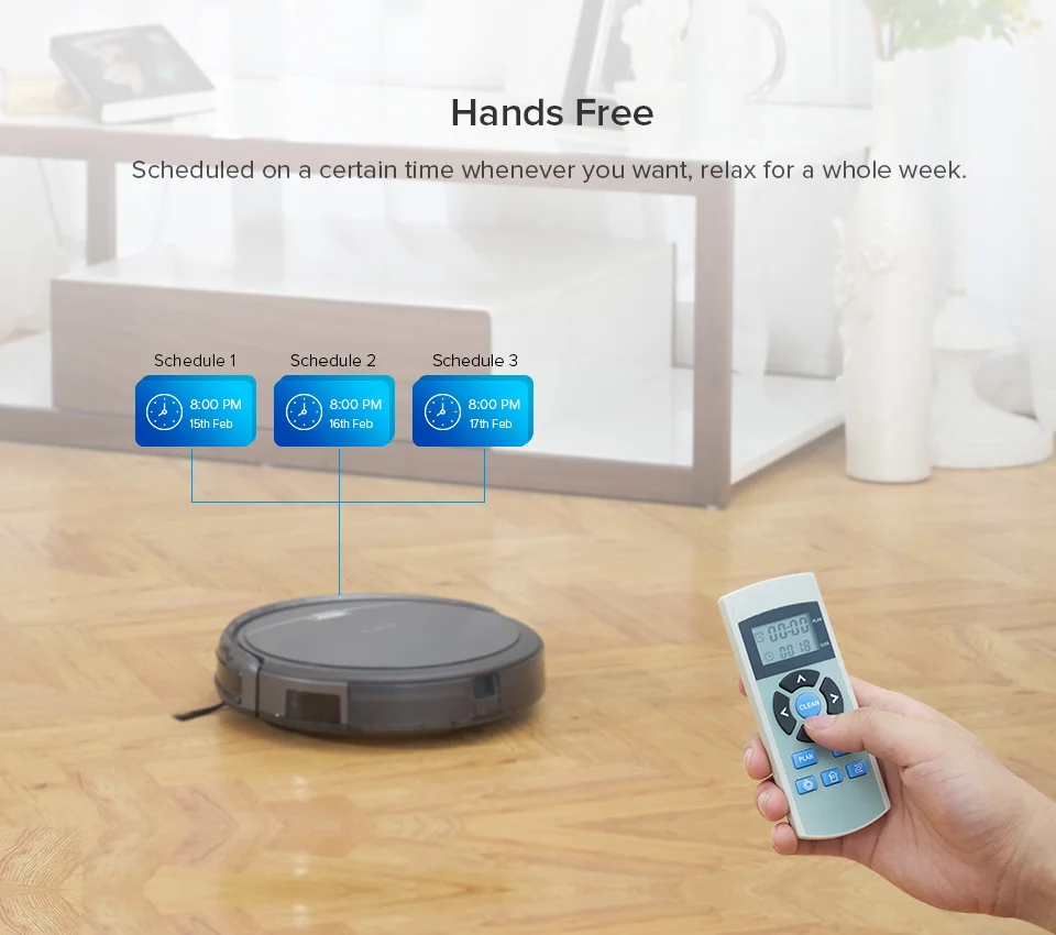 ILIFE A4s Robot Vacuum Cleaner Powerful Suction for Thin Carpet & Hard