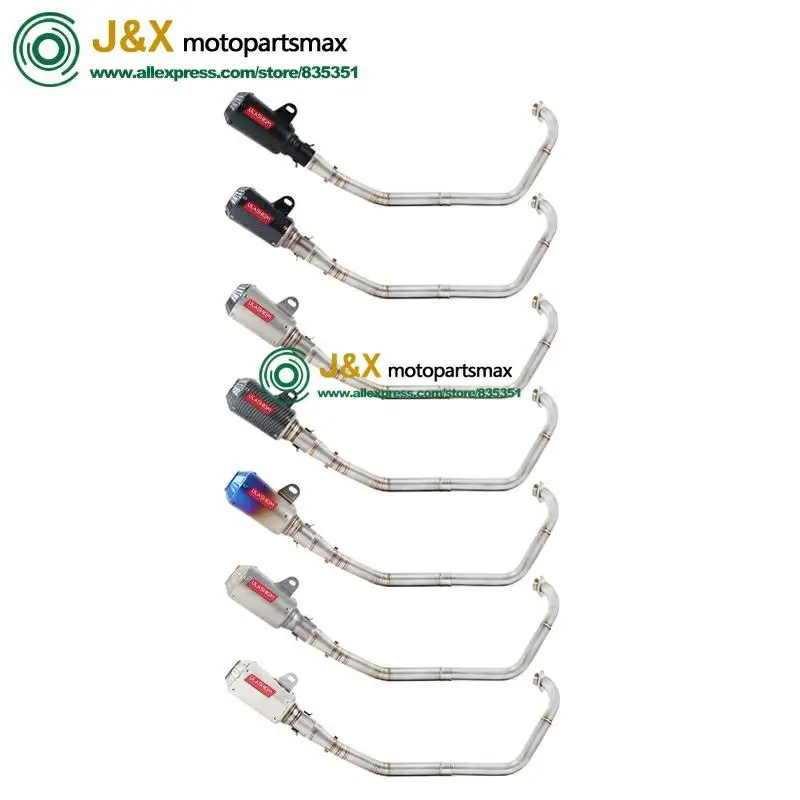 Полная выхлопная система мотоцикла Escape slip on для yamaha YZF R15 MT15 MT-15 2008- средняя труба глушителя DB-Killer