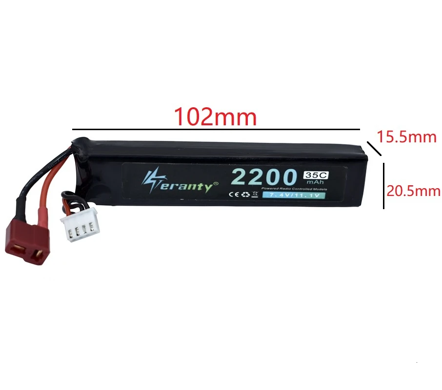 Atualizar 2200mah Armas de Água 35c Pcs 11.1v Bateria Lipo 3s para Akku Mini Airsoft Pistola de ar bb Brinquedos Elétricos Armas rc Peças - Image 5