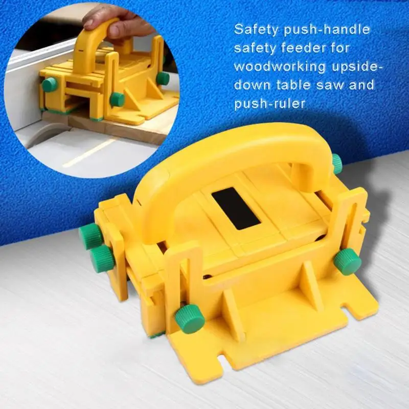 

3D Safety Pusher Woodworking Flip Table Saw Vertical Milling Planer Saw Pusher Safety Feeder Woodworking Tools