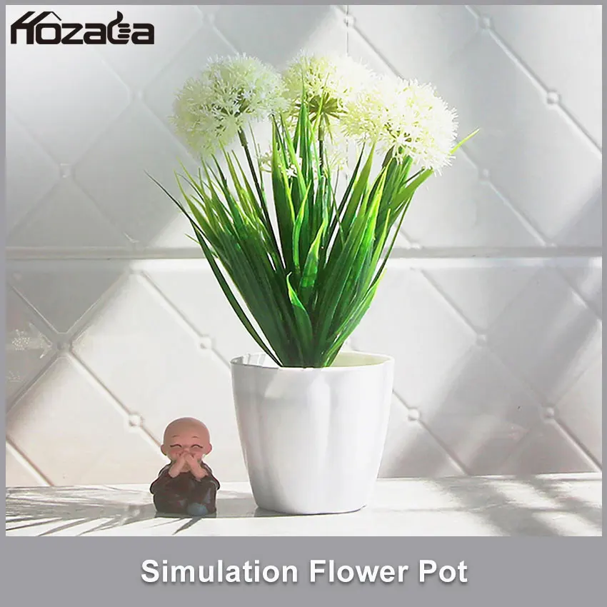 

Hozada Artificial Flowers Simulation Flowers Lifelike Potted Plants Fake Flowers Plastic Simulation Plant Green