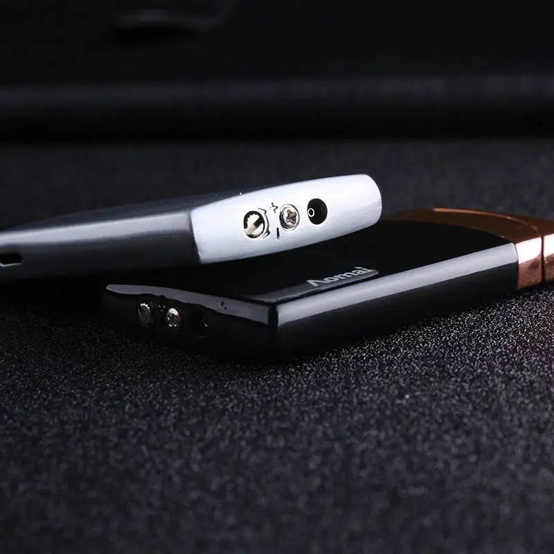 Газовая зажигалка портативная ультратонкая ветрозащитная легкие металлические зажигалки прикуриватель маленькая сигарная Бутановая Зажигалка красное пламя