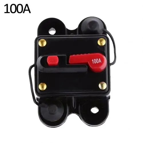 80-300A AMP 12 V-24 V Автомобильный Морской Стерео Аудио встроенный сменный предохранитель автоматический выключатель - Цвет: Слоновая кость