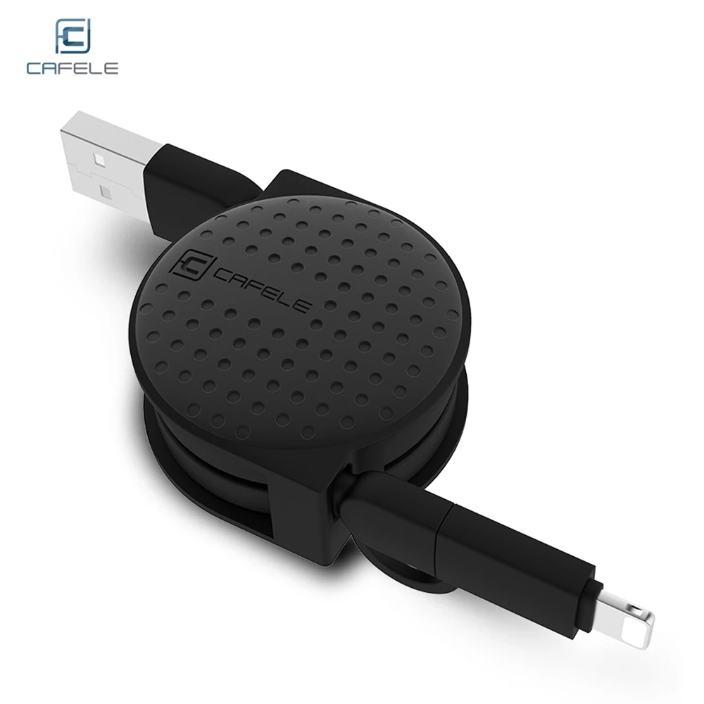 CAFELE 1M Творческий круглая крышка выдвижной 8 Pin Micro USB кабель для быстрой зарядки и передачи данных